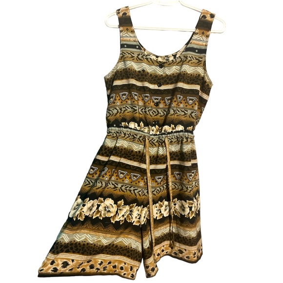 Vintage Pants - VINTAGE Kathie Lee Shorts Romper Jumpsuit